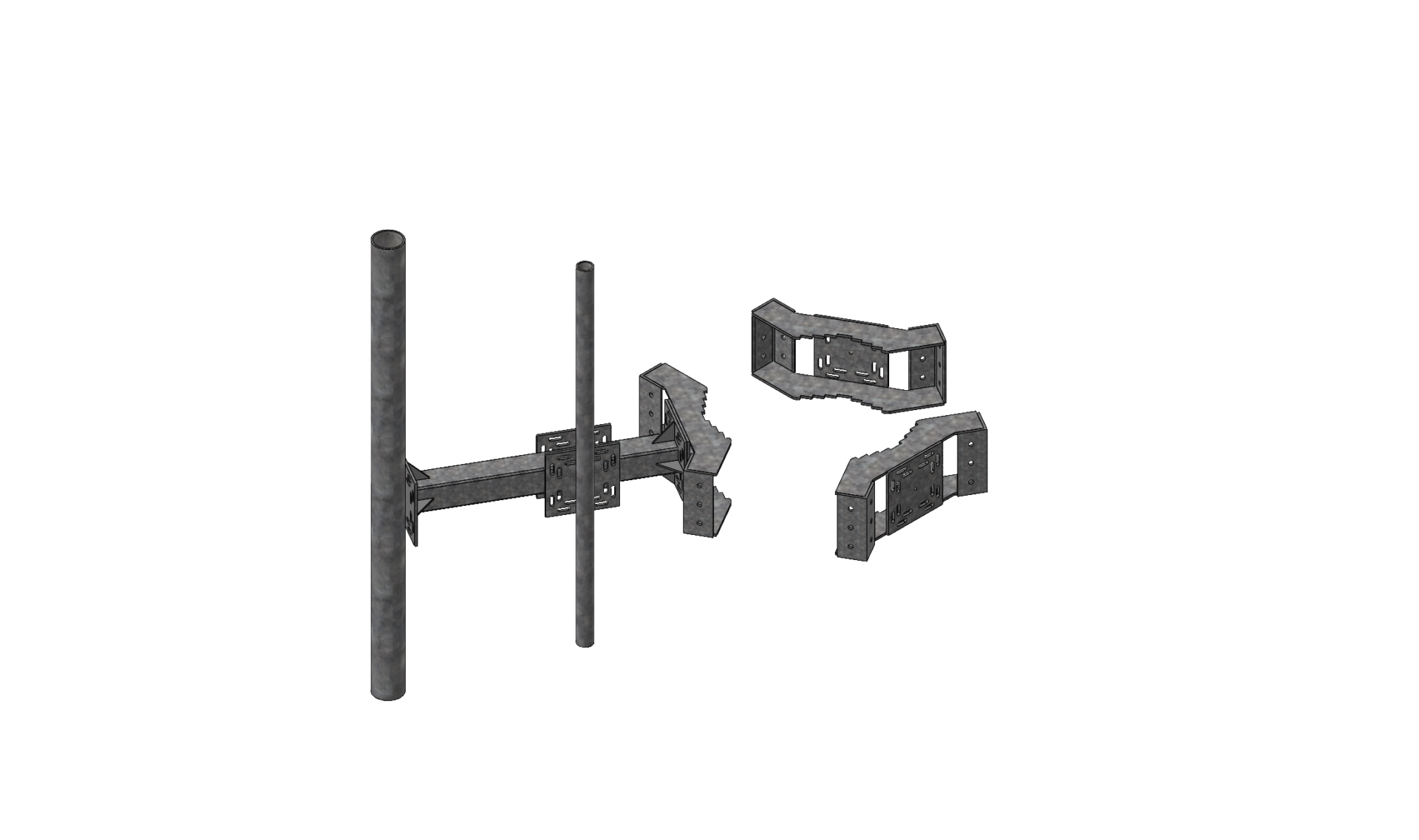 MW Collar Mount 3ft Standoff