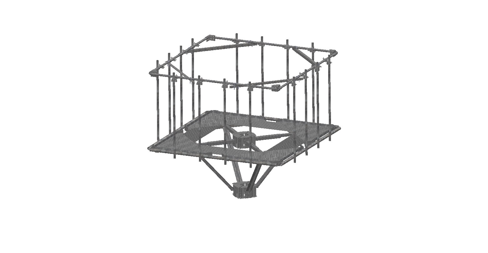 4-Sector Platform Mount (12′-6″ Face Width)